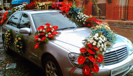 تزیین ماشین عروس ایرانی,مدل ماشین عروس